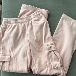 Fabletics Year Round Terry Cargo Jogger - Baby Pink - XS